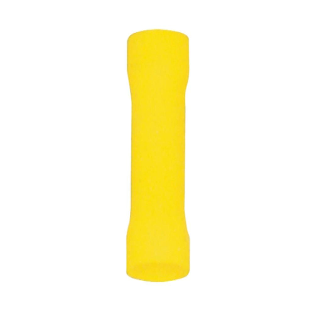 Stoß-/Schrumpfverbinder, isoliert, 20 Stk., 1,25 mm², 26 x 1,7 x 1,7 mm, gelb.