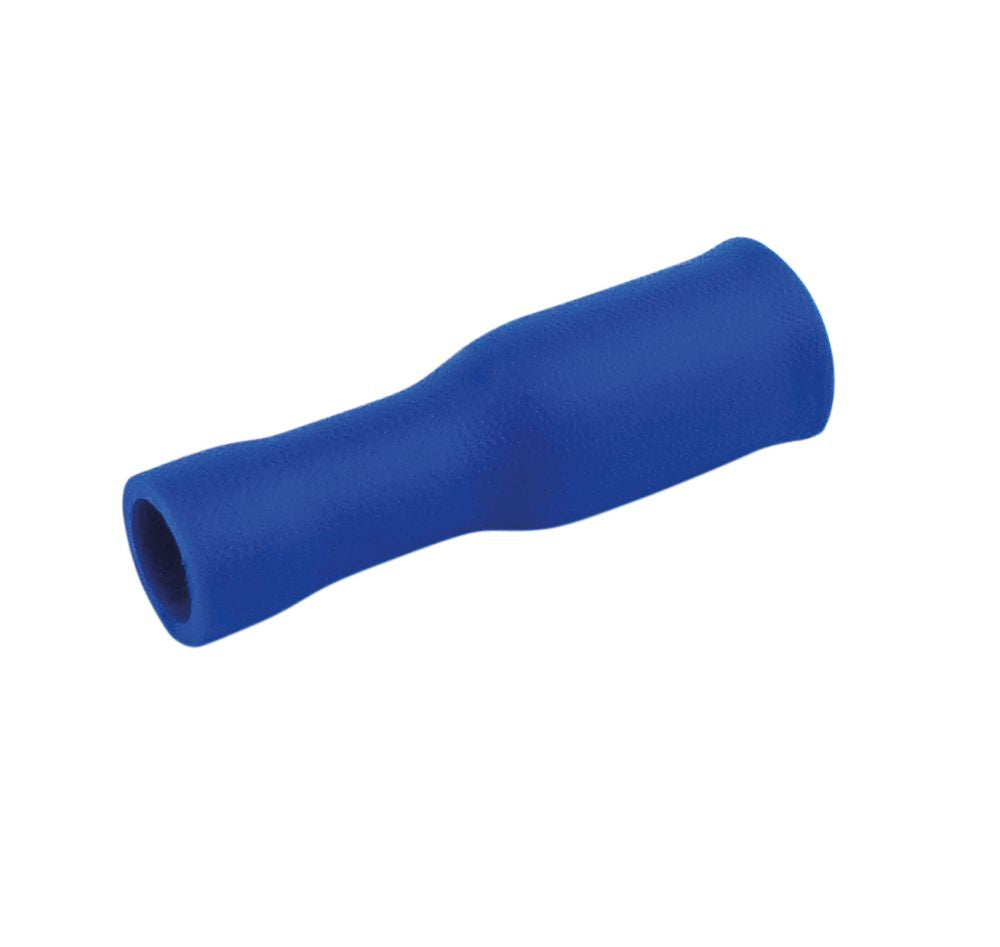 Rundsteckhülsen 1.5-2.5mm 50 Stück blau in Plastikbox.