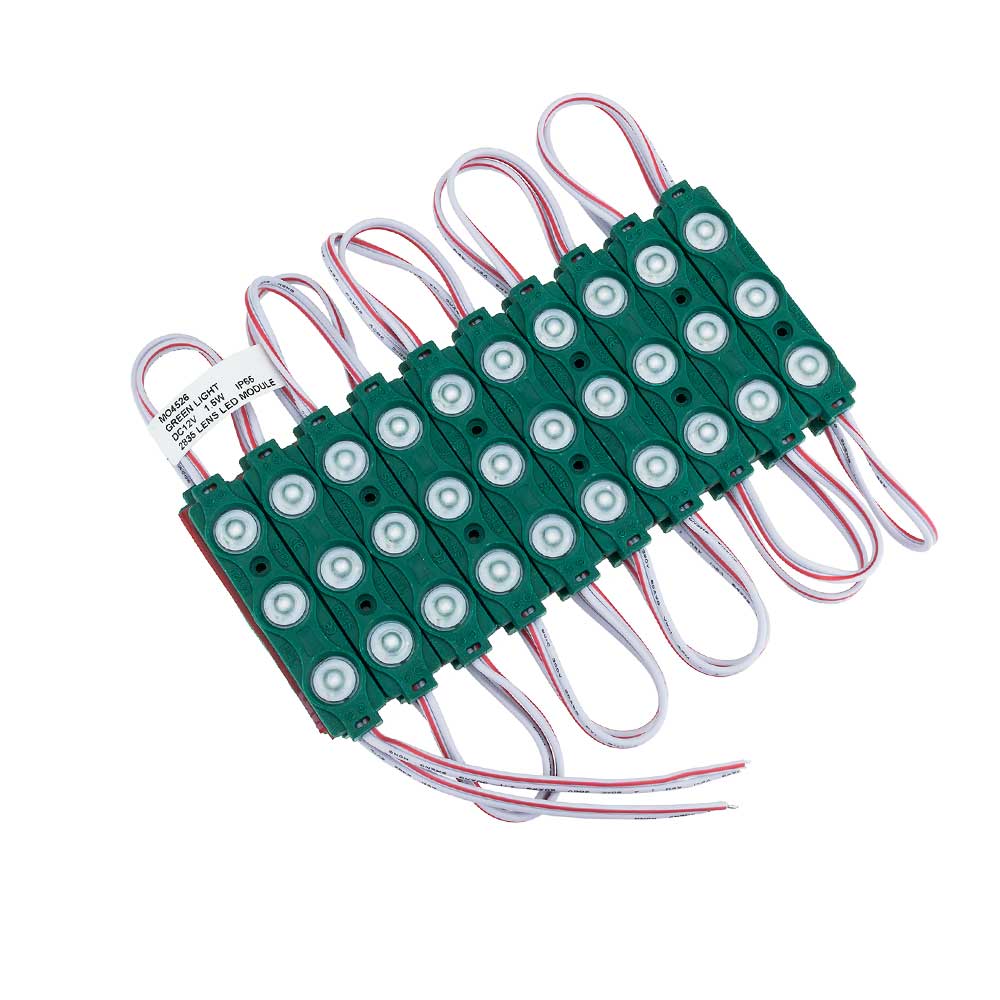 LED-SMD 3 Modul, 2835, 1,5 W, 120 lm, IP65, grün