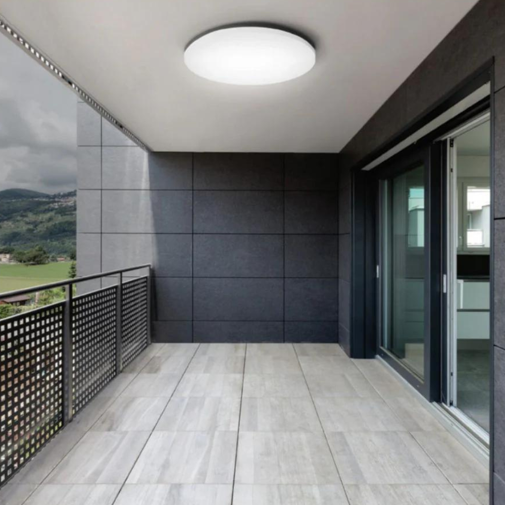 LED Aufbauleuchte, 30W, 3225 lm, 4000K, ø330x50mm, IP54.