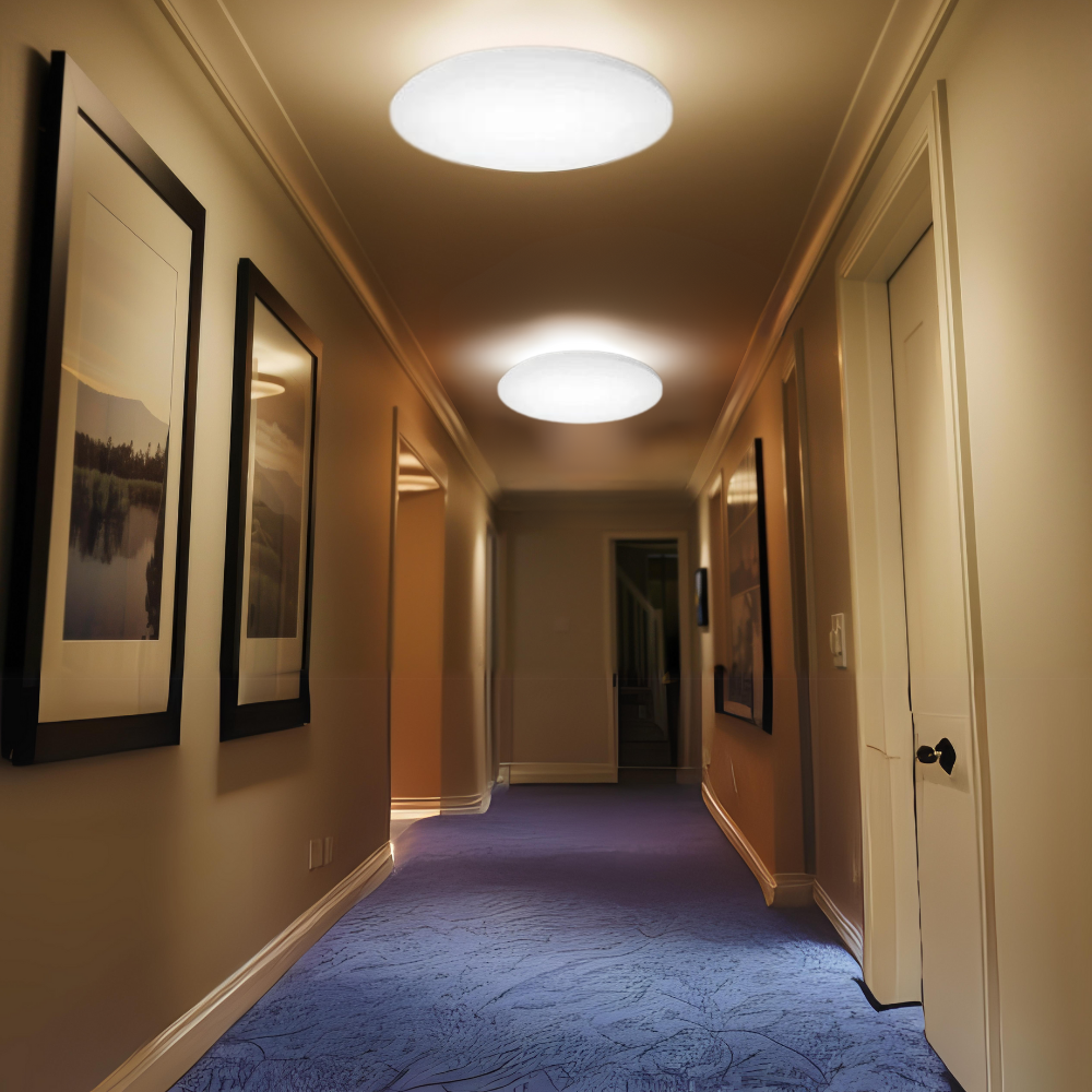 LED Aufbauleuchte, 30W, 3225 lm, 4000K, ø330x50mm, IP54.