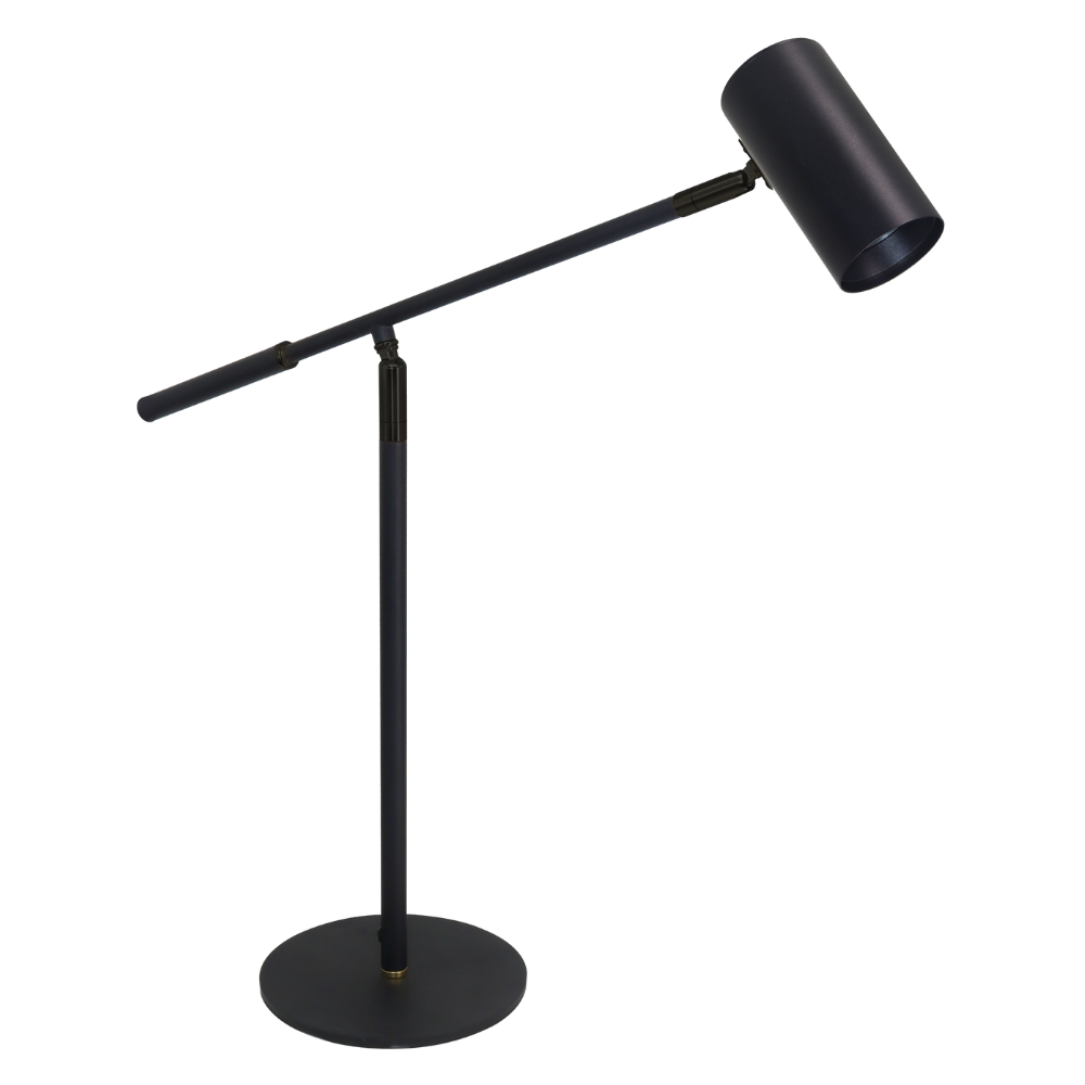 LED-Tischleuchte, schwarz, aus Aluminium, 1-flammig, GU10-Fassung, IP20.