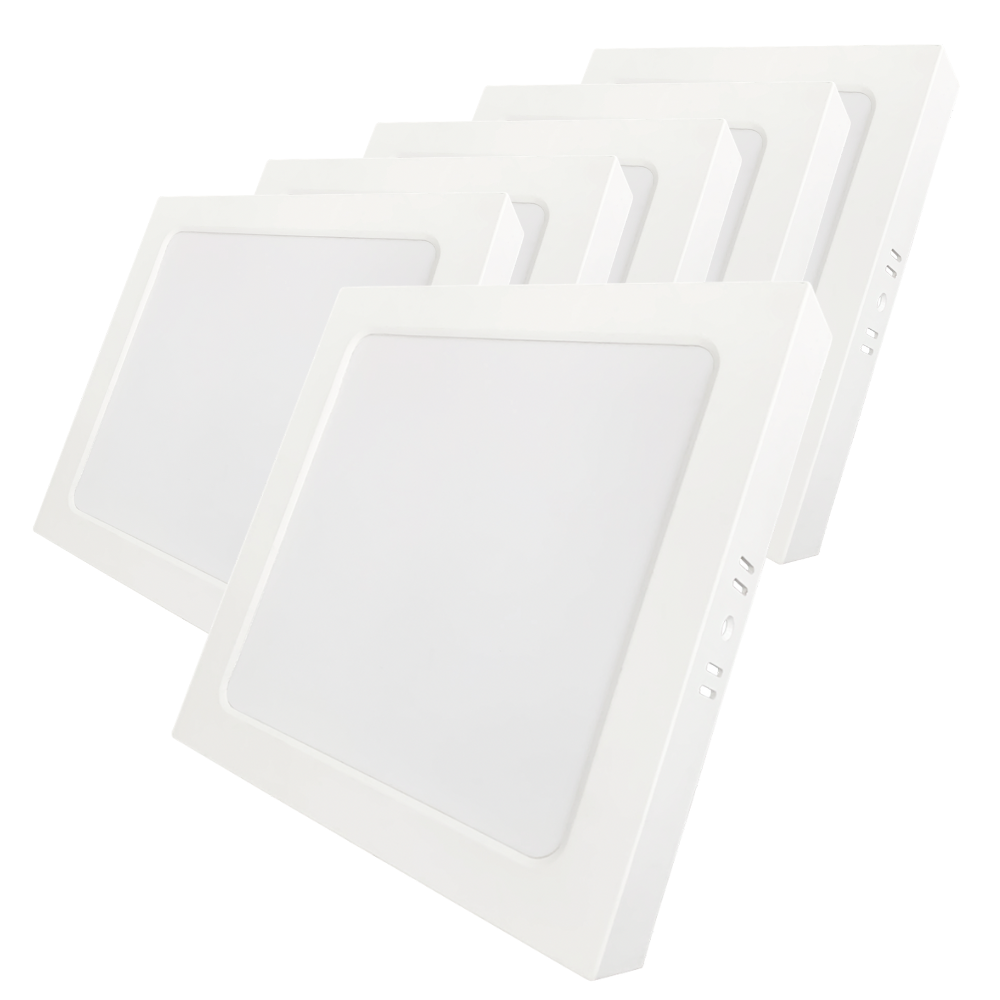 LED Aufbauleuchte in Weiß, 24 W, 230 V, IP44-geschützt, 2400 lm, Lichtfarbe einstellbar, 299x35 mm, Deckenleuchte mit Diffusor, Badezimmerlampe