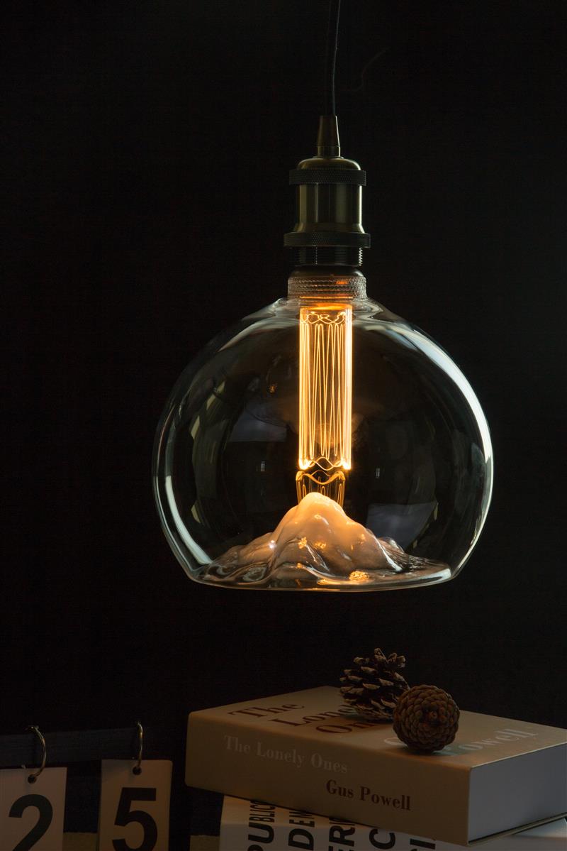 LED Filament Leuchtmittel, MOUNTAIN, Globe, E27, 3.5W, 120lm, 1800K, dimmbar.