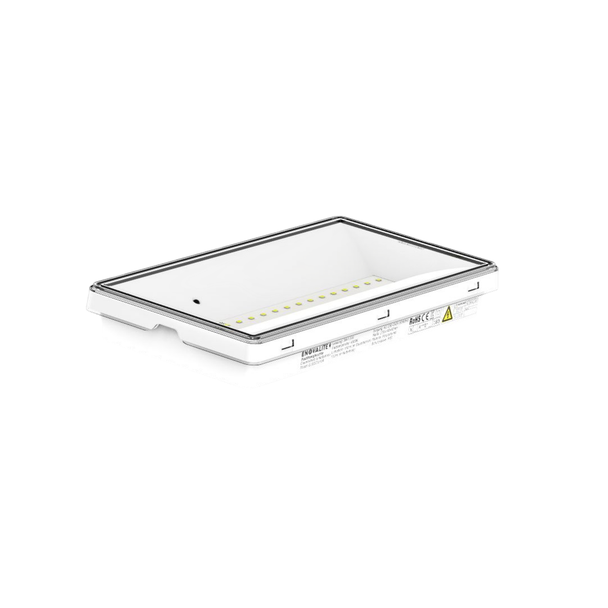 LED-Fluchtwegleuchte mit Notstromakku 3h, TEST-Funktion, Dauer- und Notbetrieb, IP65