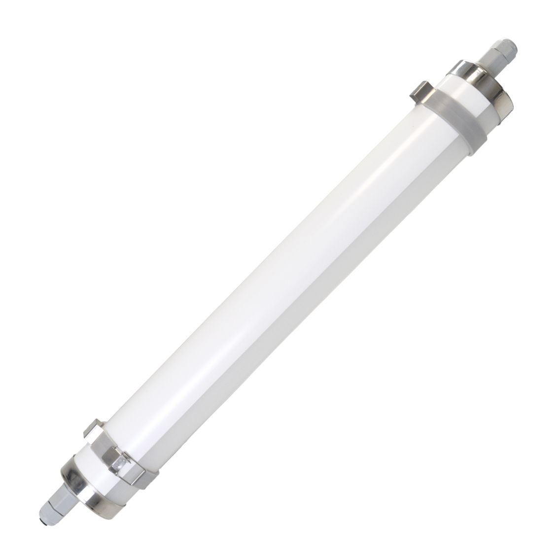 LED-Feuchtraumleuchte, 60 cm, 18 W, 2520 lm, 4000 K, IP69K, ammoniakbeständig, Brandschutz, durchschleifbar, Rohrleuchte.