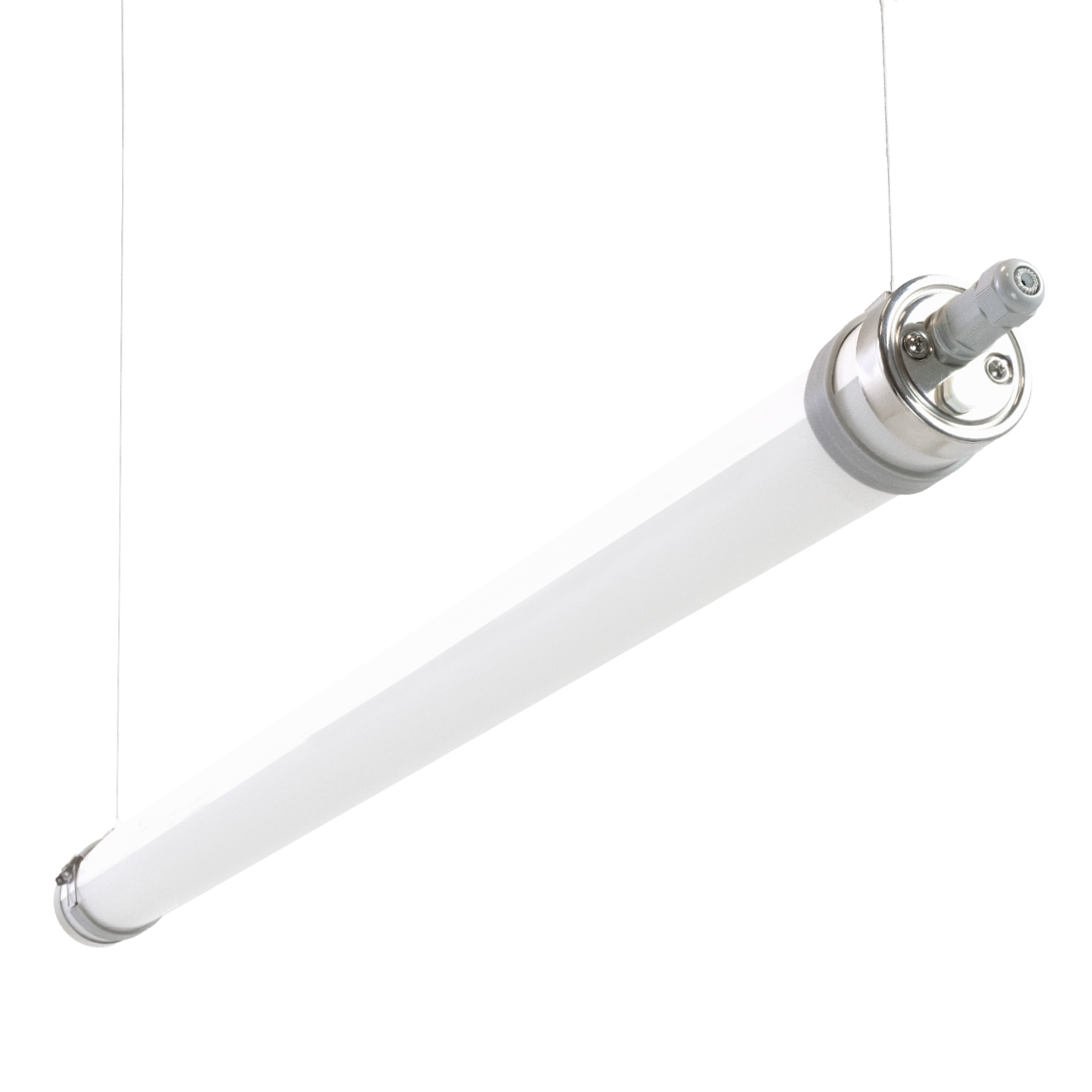 LED-Feuchtraumleuchte, 150 cm, 50 W, 7500 lm, 5700 K, IP69K, ammoniakbeständig, Brandschutz, durchschleifbar, Rohrleuchte