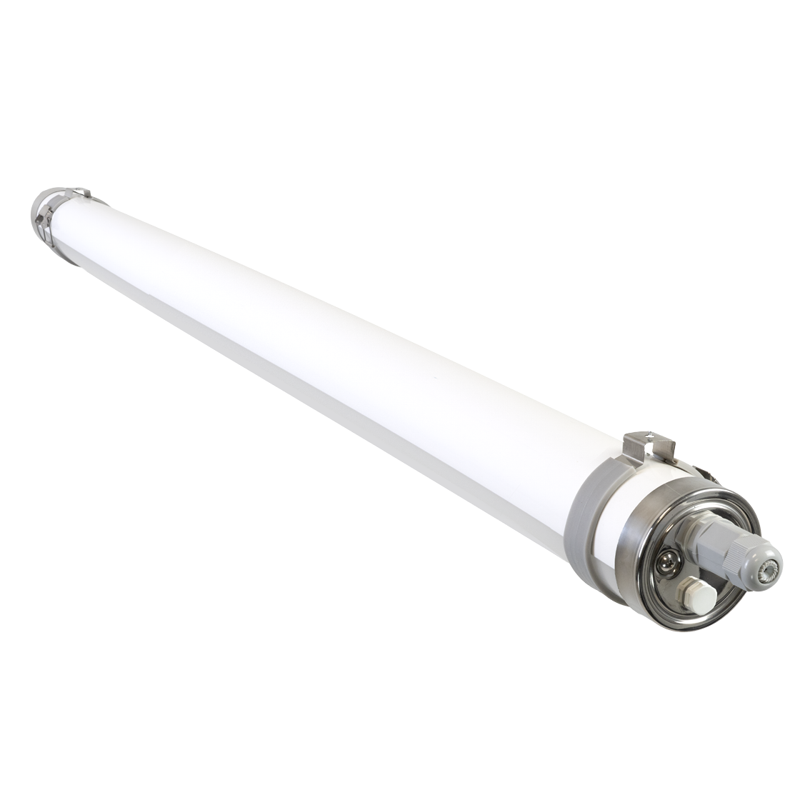 LED-Feuchtraumleuchte, 150 cm, 50 W, 7500 lm, 5700 K, IP69K, ammoniakbeständig, Brandschutz, durchschleifbar, Rohrleuchte