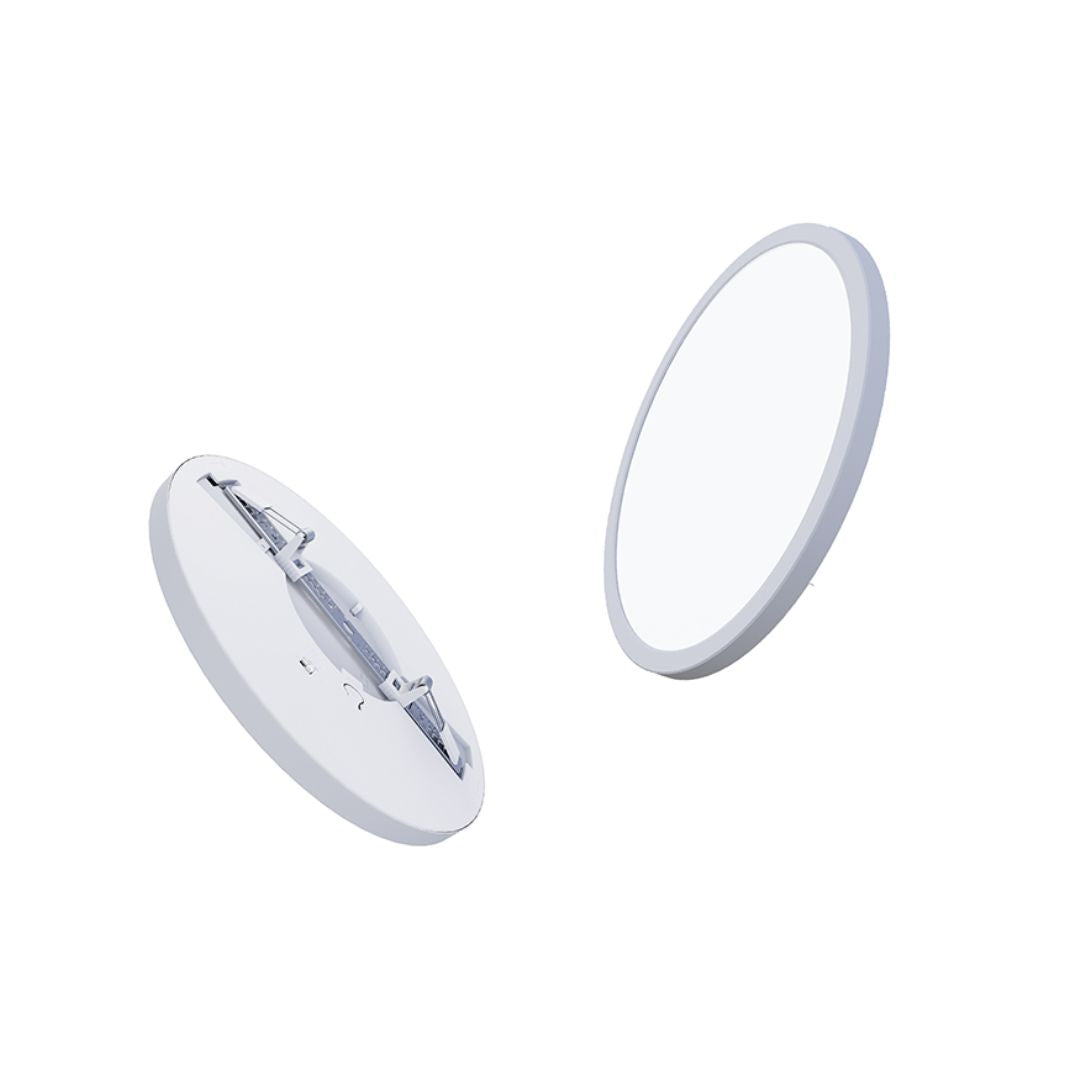 4er Set LED CCT Panel, Ein-/Aufbau, 18W, 1880 lm, ø225x17mm, 3000-4000-6000K einstellbar, Lochdurchm. variabel.