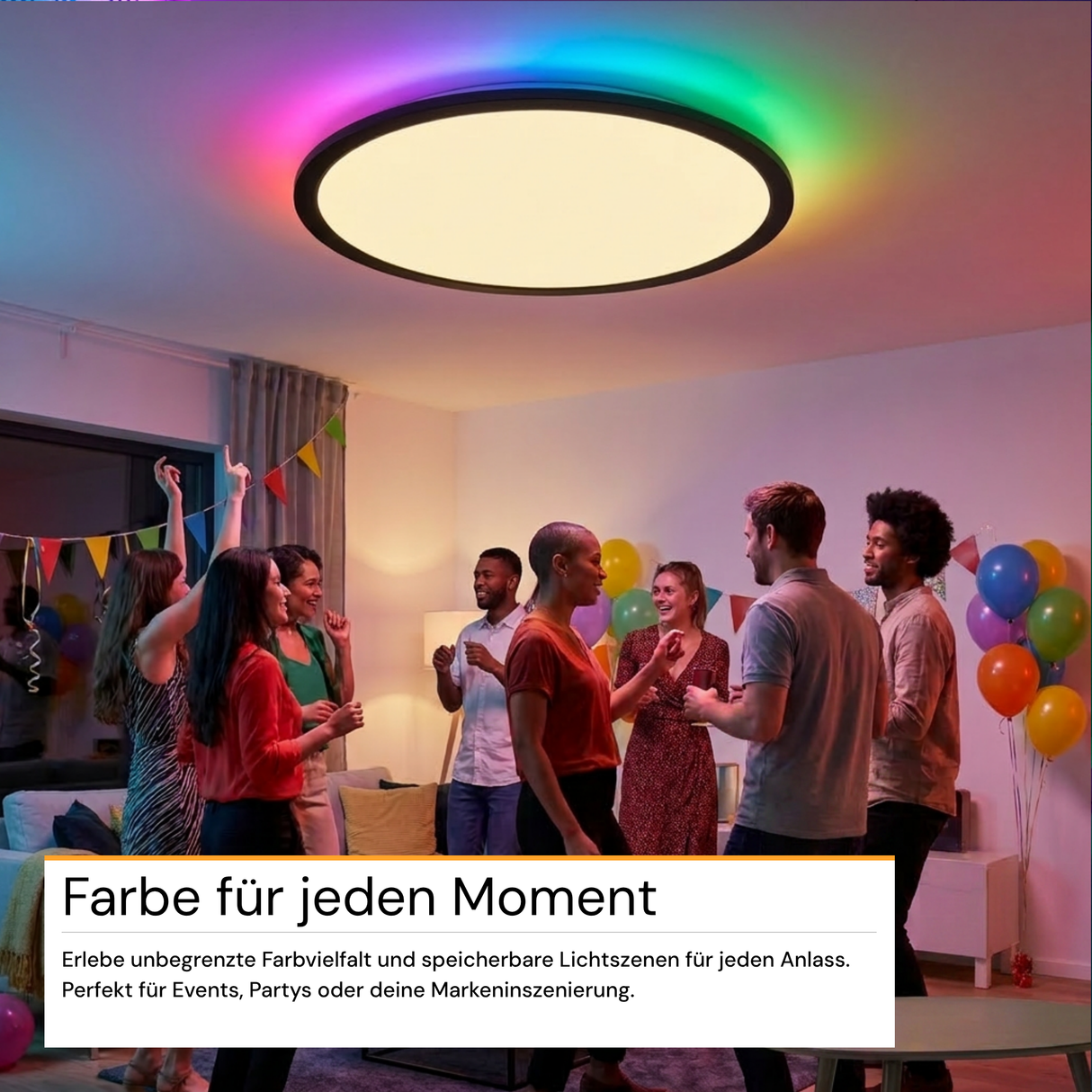 Smartes RGB Panel, 18 W, 1880 lm, CCT dimmbar