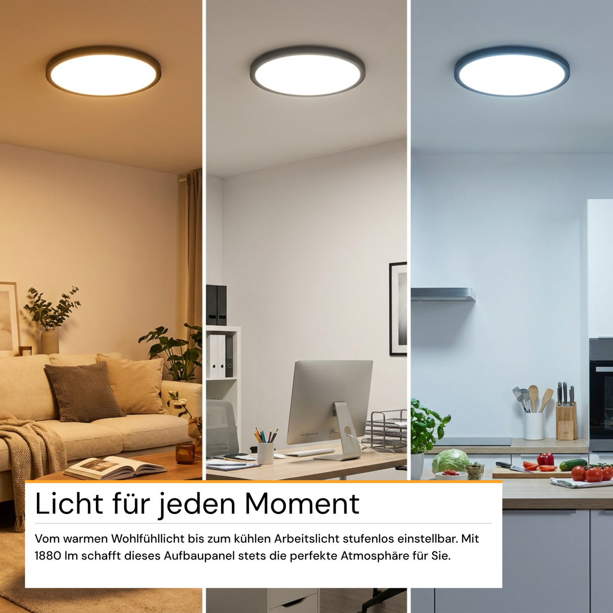 Smartes RGB Panel, 18 W, 1880 lm, CCT dimmbar
