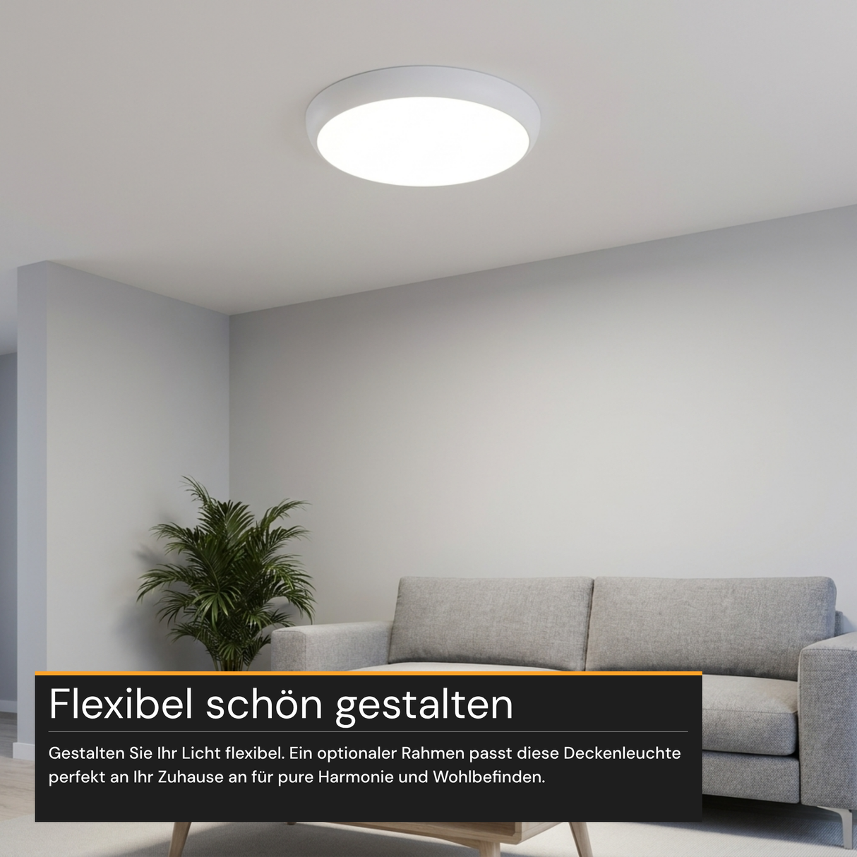 LED Aufbauleuchte mit Sensor, 18 W, 1880 lm, 4000 K, IP65