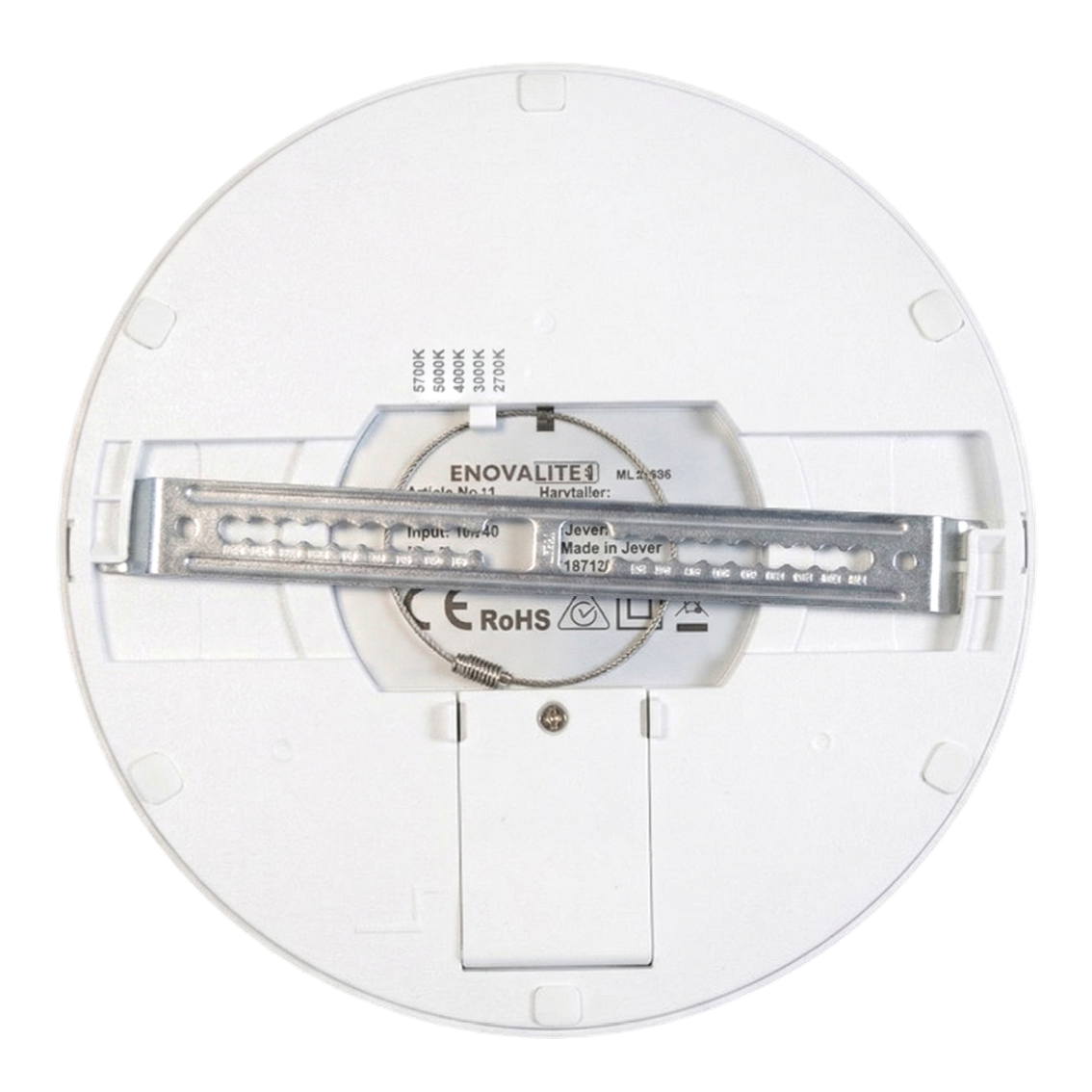LED Einbauleuchte, 18 W, 1800 lm, 5CCT, 2700–5700 K