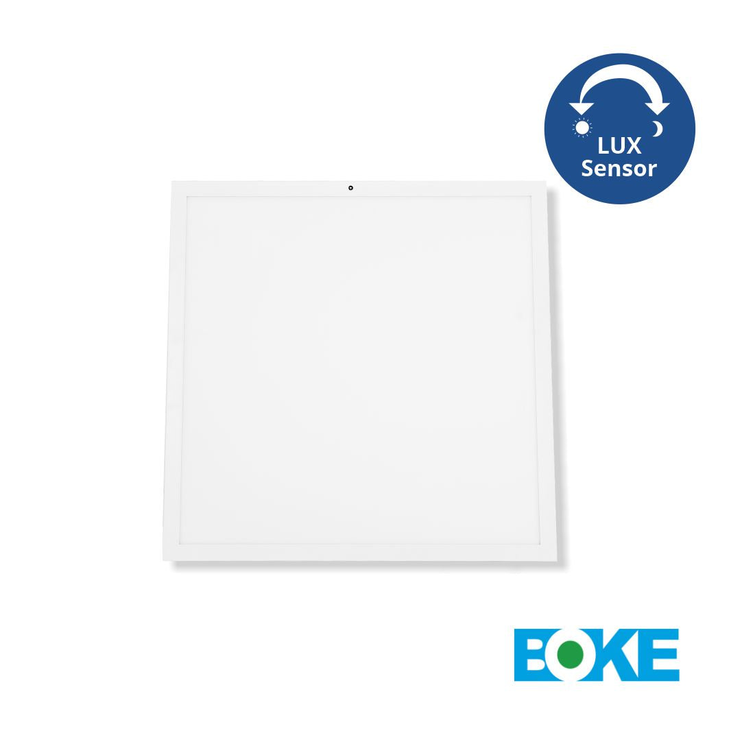 4er-Pack LED Panel mit Dämmerungs-Sensor, 62x62, 30 W, 3.600 lm, 4000 K (neutralweiß)