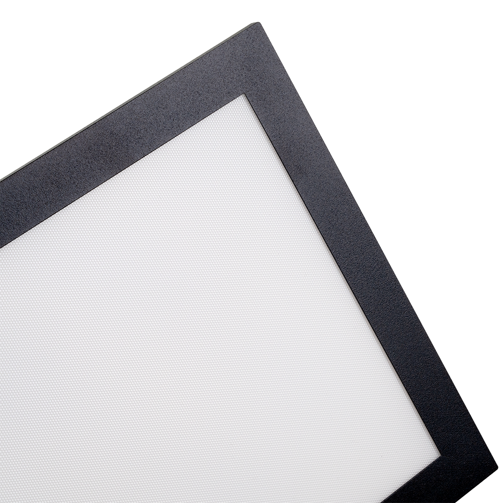 LUXULA LITEQ 80, LED-Panel mit Fernbedienung, 80×20 cm, schwarz, 40 W, 4400 lm, UGR<19, Helligkeit und Lichtfarbe einstellbar