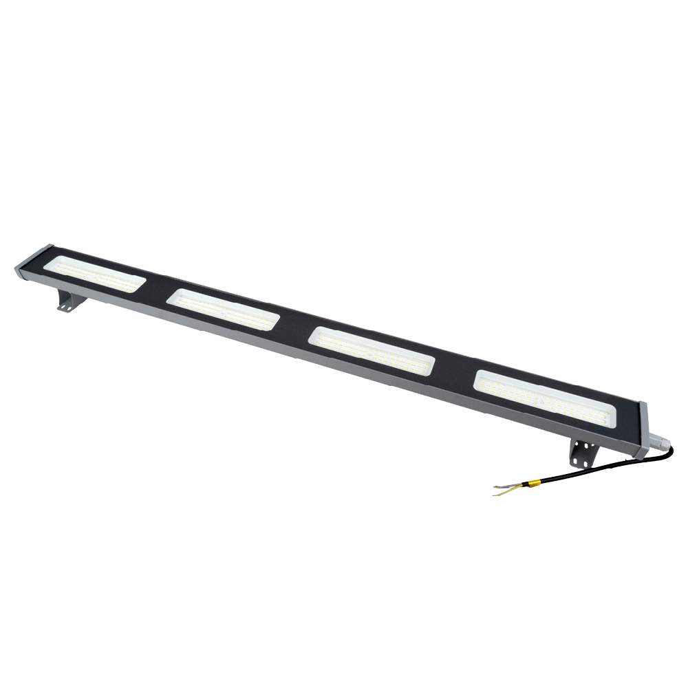 LED-Hallenleuchte, linear, 200 W, 25000 lm, 5000 K (neutralweiß), IP65, grau