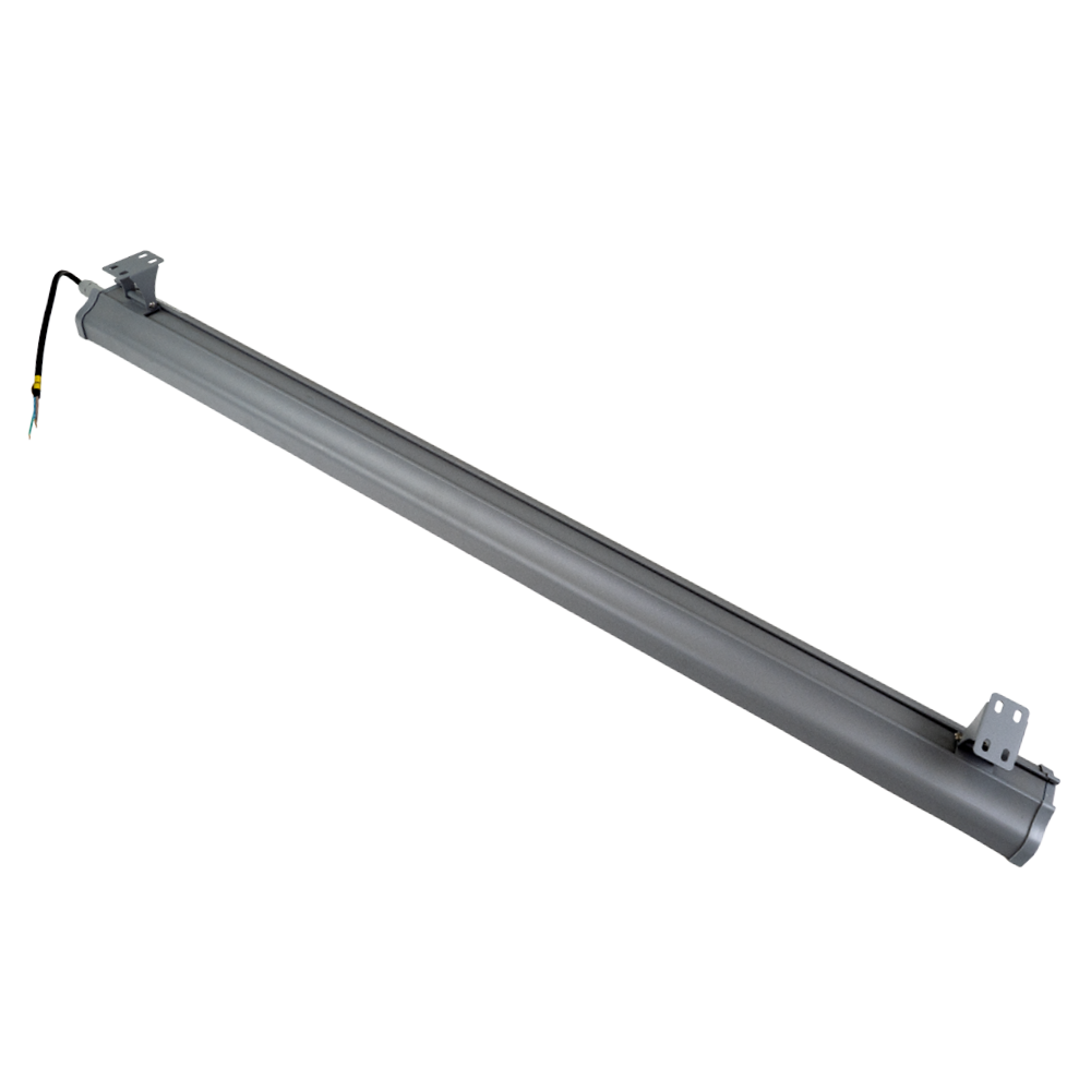 2er Pack LED-Hallenleuchte, linear, 200 W, 25000 lm, 5000 K (neutralweiß), IP65, grau
