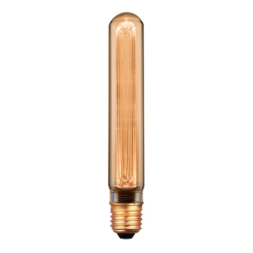 LED Filament Leuchtmittel, Vintage Dekoleuchte, Röhre T30, E27, 2.3W, 65lm, 1800K, dimmbar