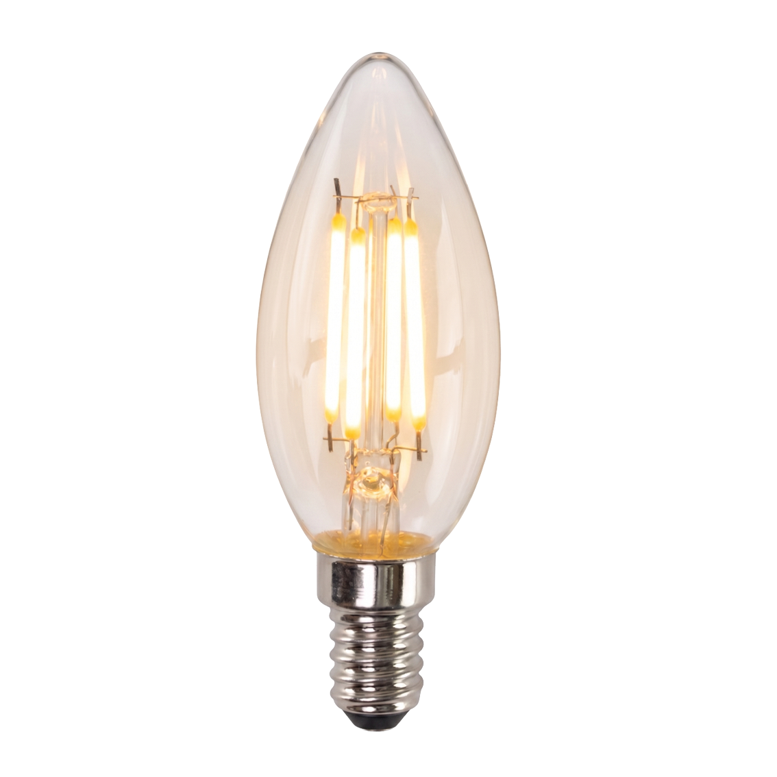 LED Filament Leuchtmittel, Kerze, C35, E14, 4W, 470 lm, 2700K, dimmbar