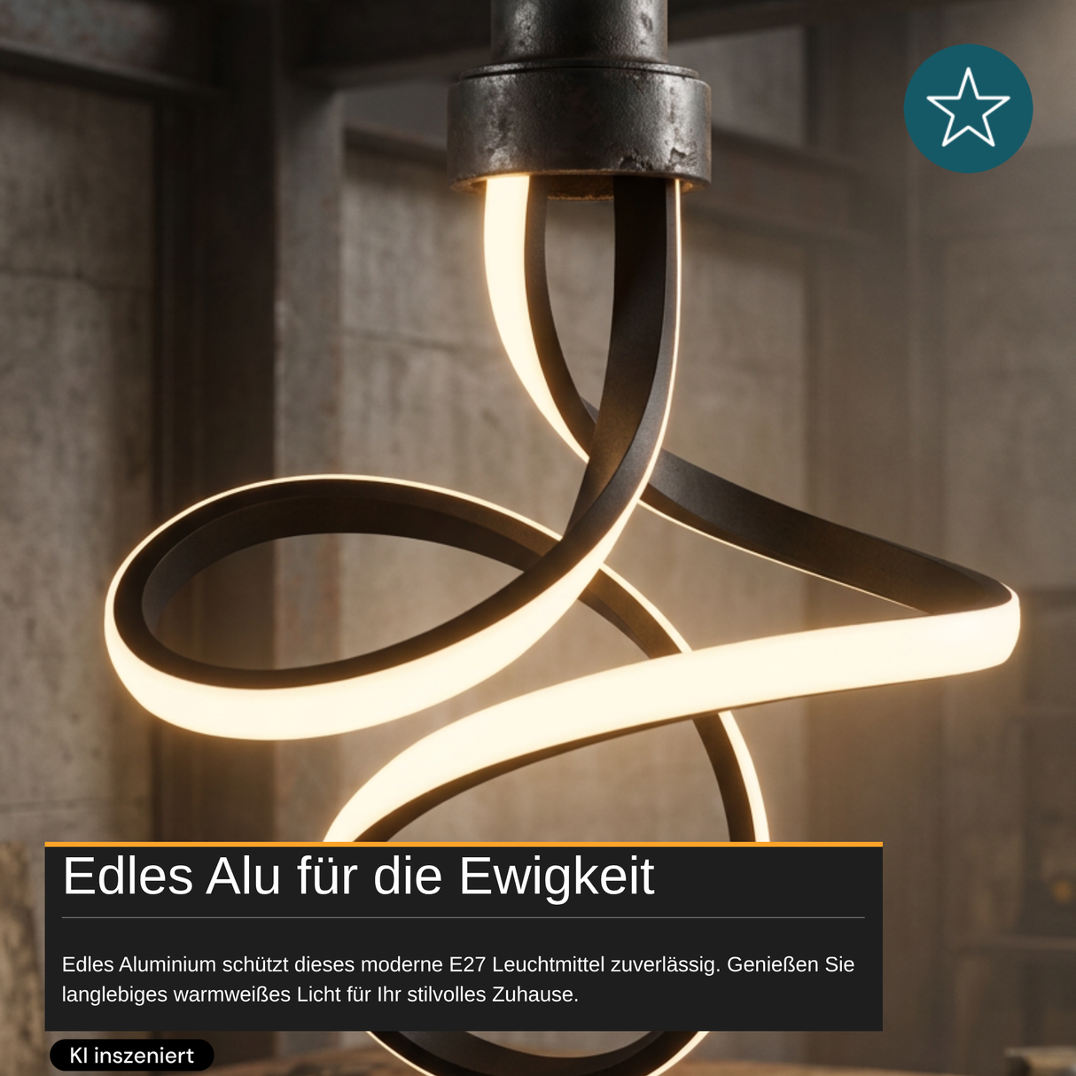 LED-Leuchtmittel, 12 W, 900 lm, 3.000 K, E27, Modernes Design, Dekobeleuchtung