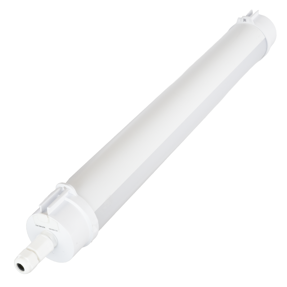 LED Feuchtraumleuchte, 60 cm, 20W-16W-12W einstellbar, max. 2447 lm, 3CCT,IP65, IK08, rund, durchschleifbar.