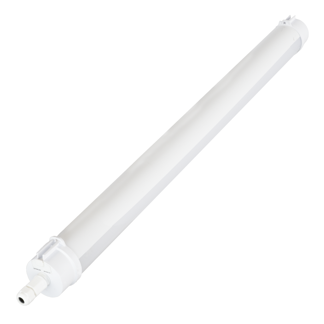 LED Feuchtraumleuchte, 120 cm, 40W-34W-28W einstellbar, max. 5558 lm, 3CCT,IP65, IK08, rund, durchschleifbar
