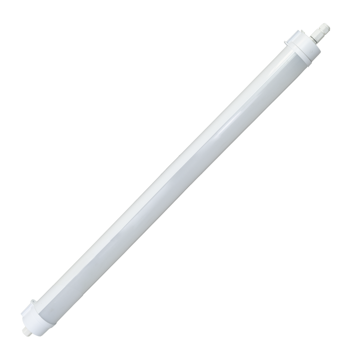 LED Feuchtraumleuchte, 120 cm, 40W-34W-28W einstellbar, max. 5558 lm, 3CCT,IP65, IK08, rund, durchschleifbar.
