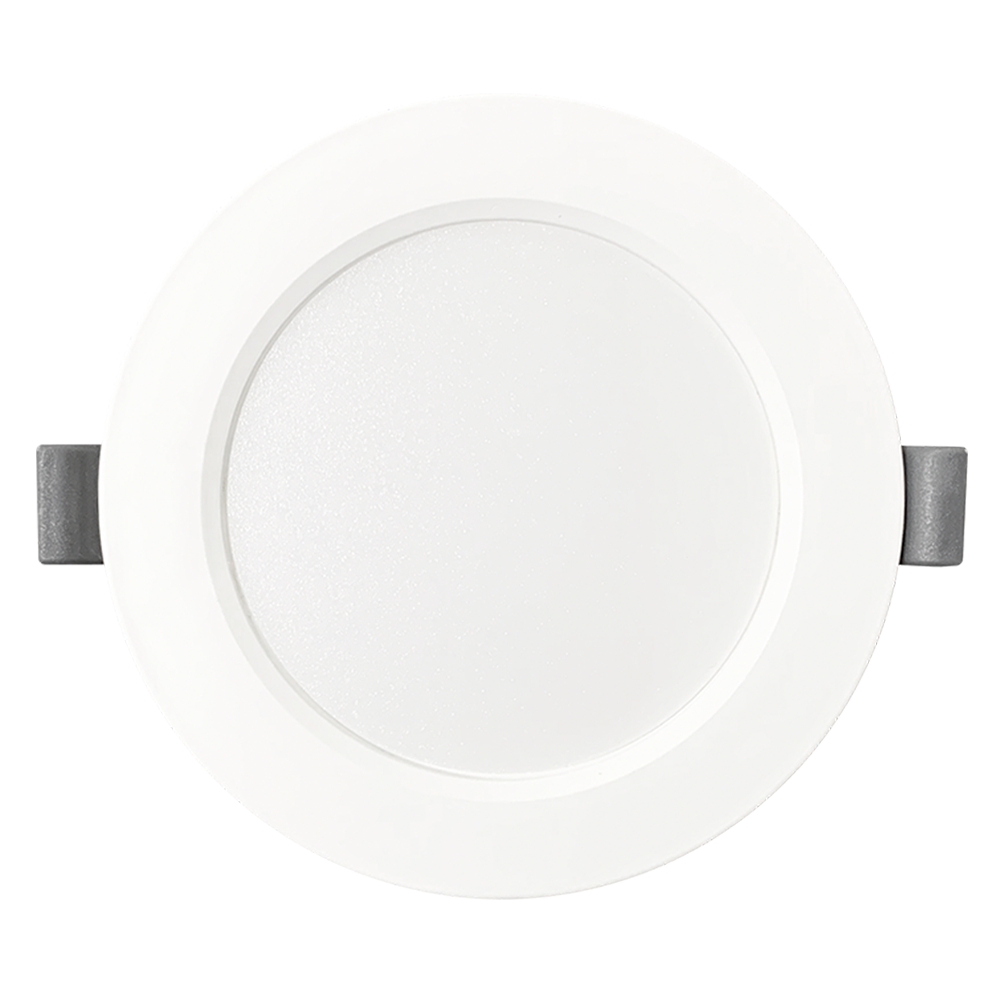 LED Einbauleuchte in Weiß, 24 W, 230 V, IP44-geschützt, 2400 lm, Lichtfarbe einstellbar, Ø295x28 mm, Einbaustrahler mit Diffusor, Badezimmer Deckenleuchte