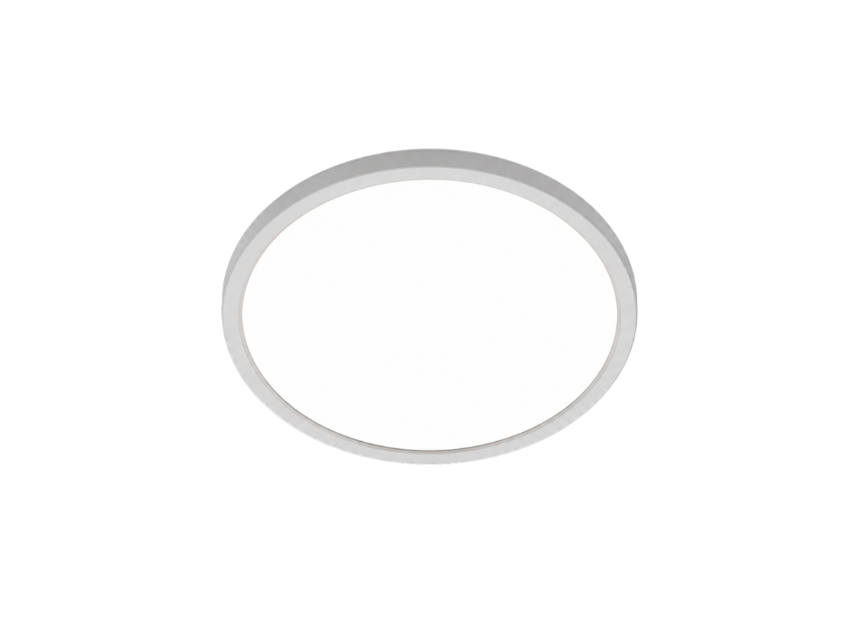 RGB Panel Up&Down, 15W, 1550lm, IP44, ø283x28mm, 3000-6500K (CCT), dimmbar, weiß.