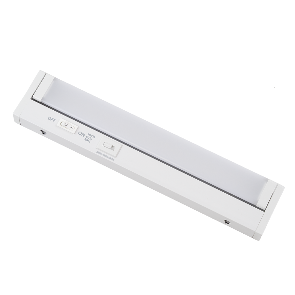 LED-Unterbauleuchte, schwenkbar, mit Schalter, 30 cm, 4 W, 400 lm, einstellbare Lichtfarbe, dimmbar, erweiterbar, Küchen- und Schrankbeleuchtung