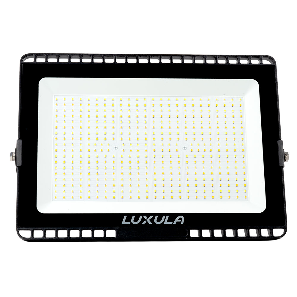 LED CCT Fluter, 200 W, 3000-6500 K (warm-, neutral-, kaltweiß), 20000 lm, schwarz, IP65.