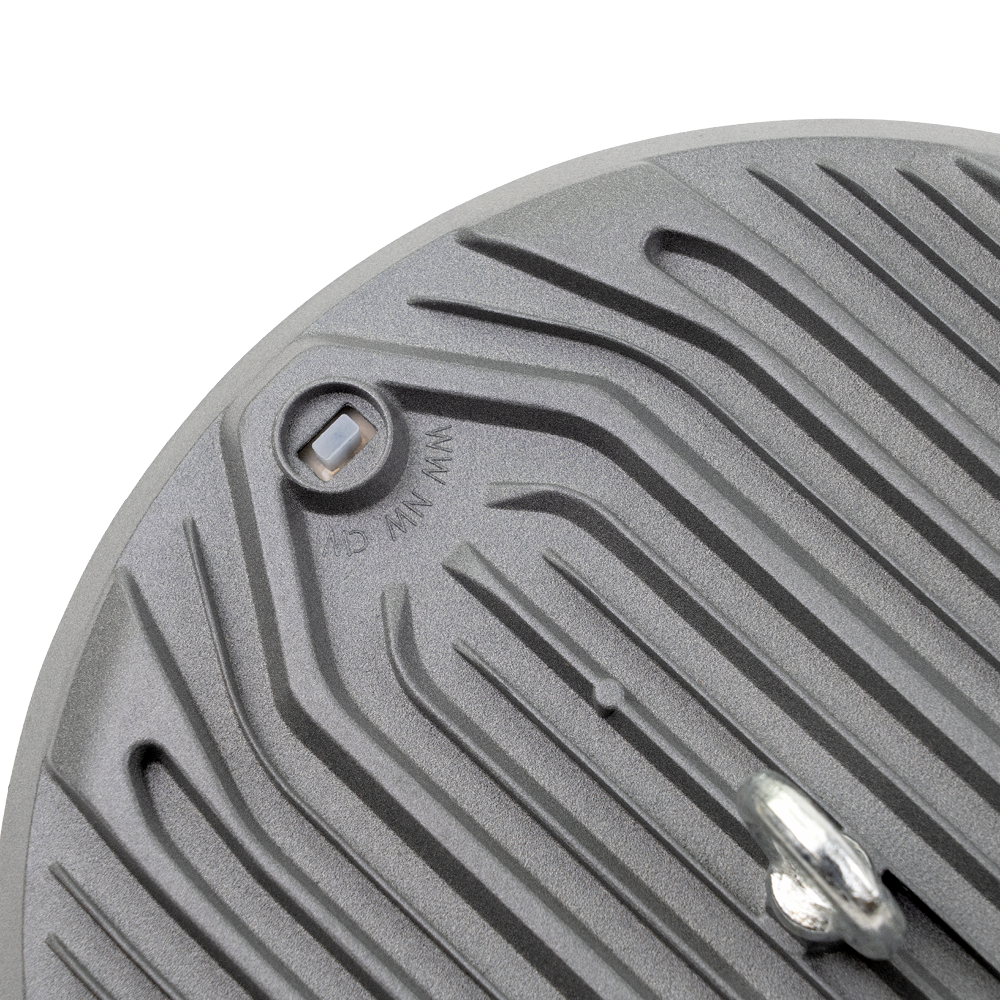 LED-HighBay, UFO, grau, 150 W, 15000 lm, CCT 3000-6500 K (warm-, neutral-, kaltweiß), IP65