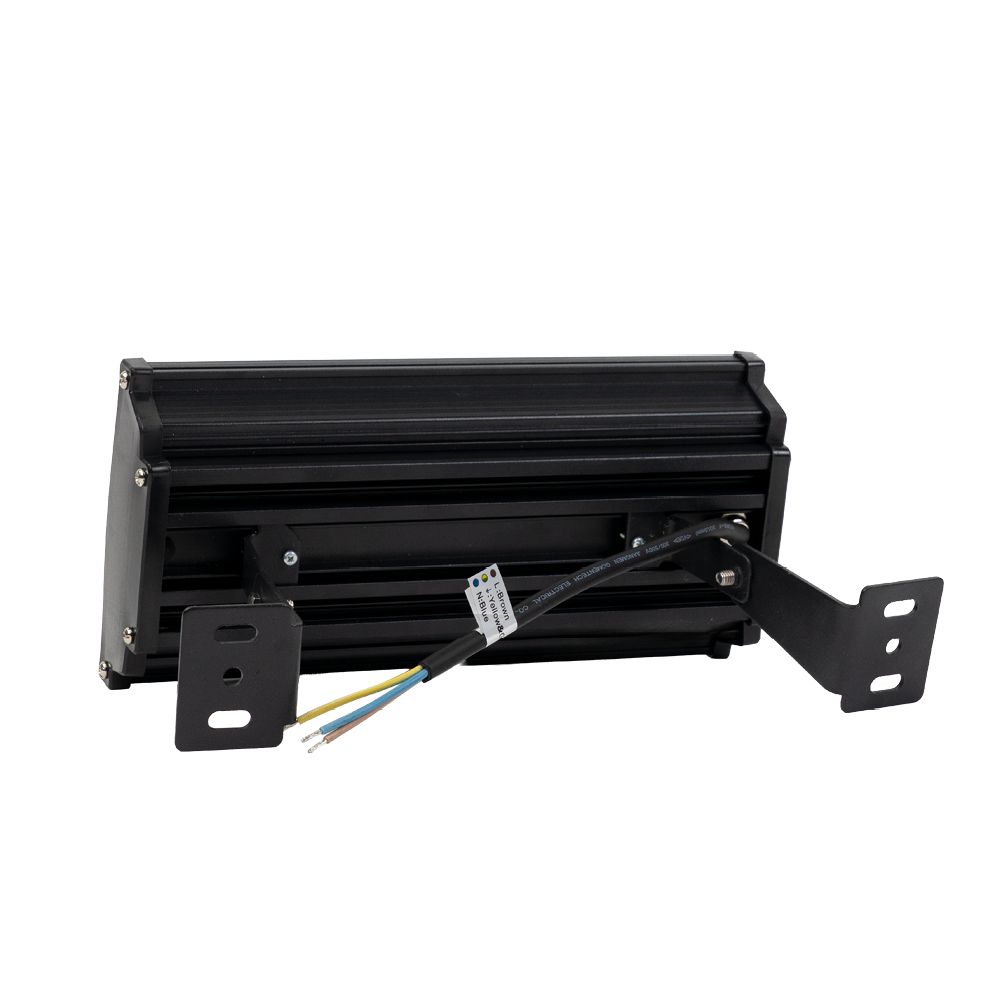 4er Pack LED-Hallenleuchte, linear, 50 W, 5000 lm, 4000 K (neutralweiß), IP65, schwarz