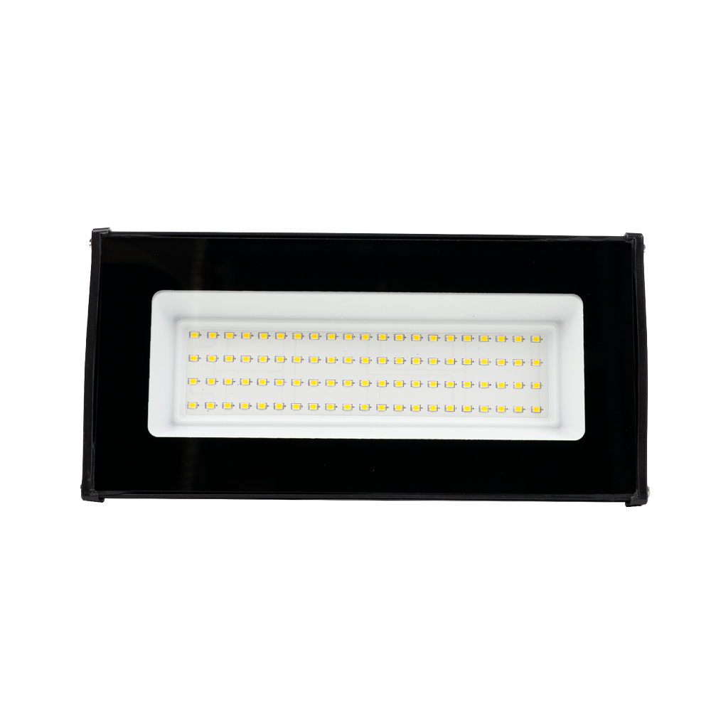 LED-Highbay linear, 50 W / 5000 lm (100 lm/W), 4000 K (neutralweiß), schlagfester LED Hallentiefstrahler IP65, schwarz