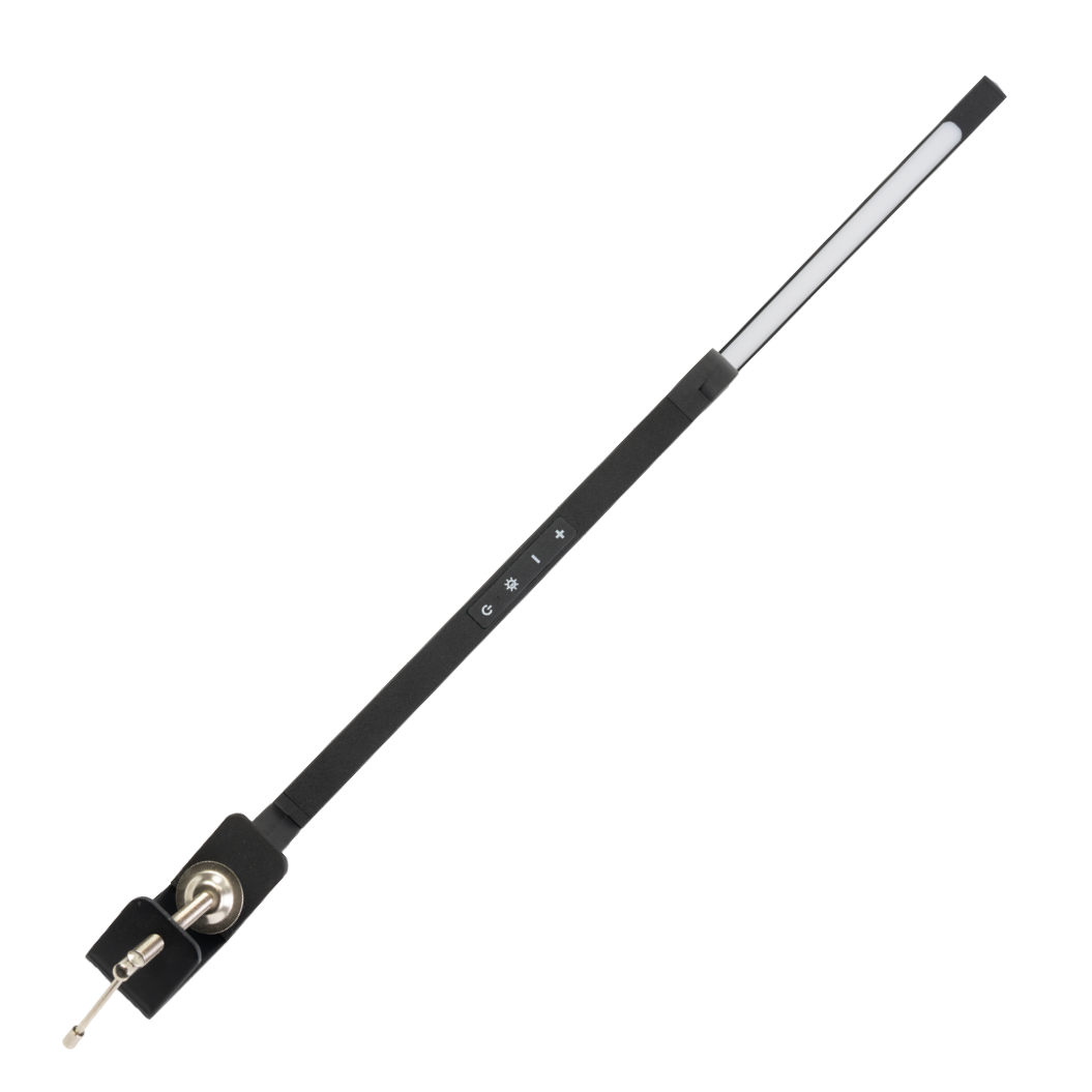 LED-Schreibtischlampe mit Clip, in Schwarz, dimmbar, 5 Farbtemperaturstufen, 10 W, 450 lm, klemm- und verstellbare Monitorlampe