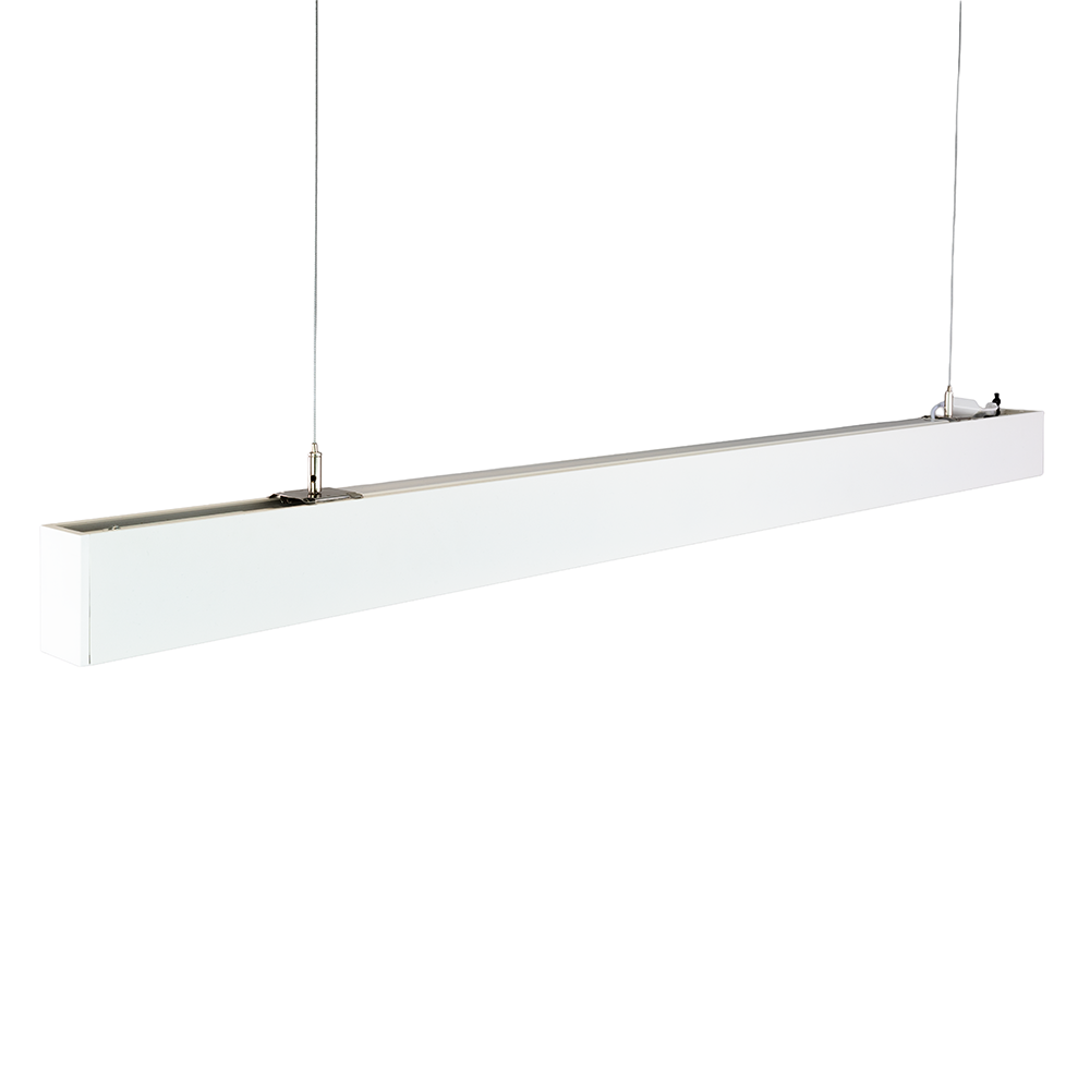 9er-Pack LED Büro-/Tresenleuchte Up&Down, weiß, 120 cm, 30 W, 3600 lm, UGR<19, 3000-6500 K (CCT), LIFUD Netzteil, erweiterbar, Aluminium.