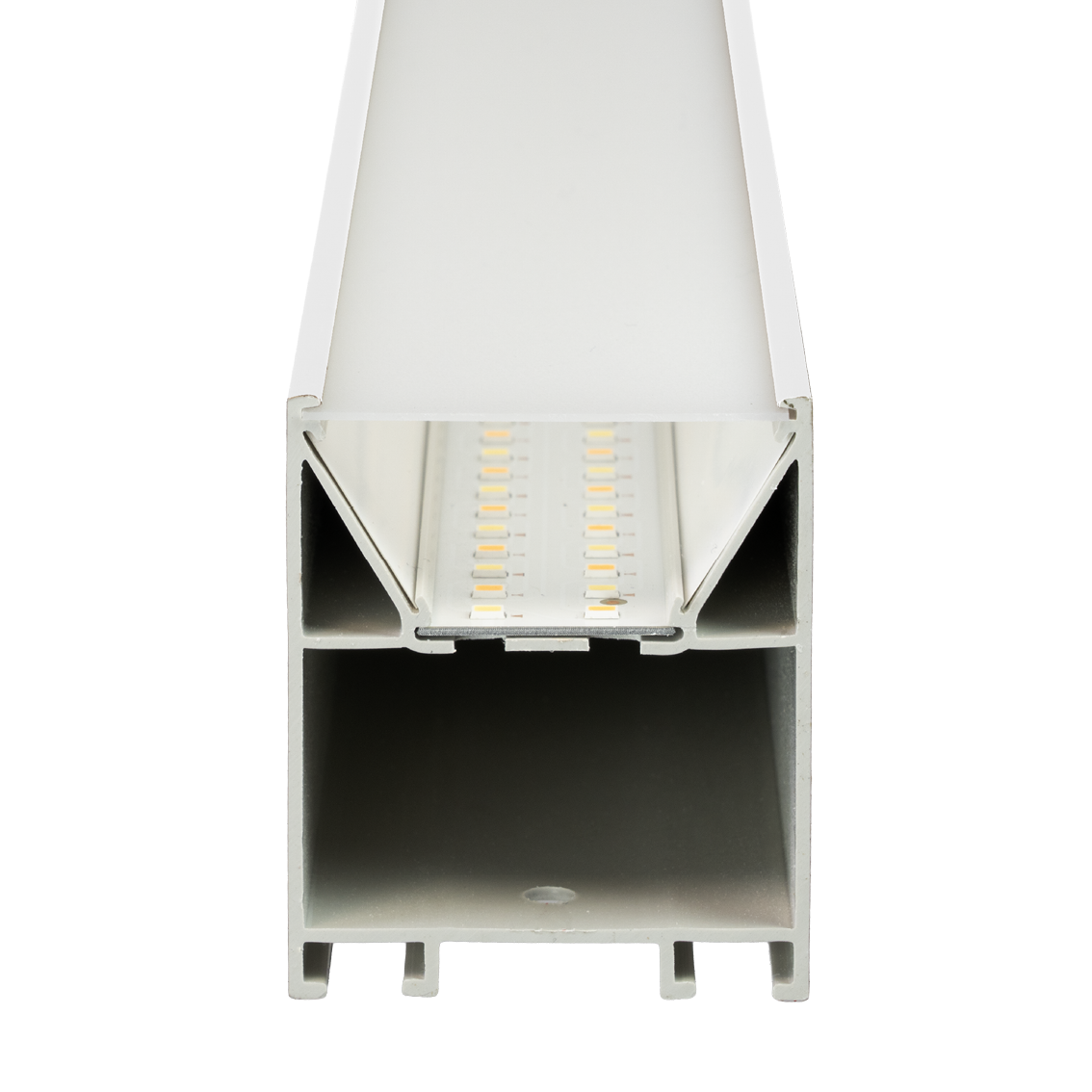 LED Büro-/Tresenleuchte, in Weiß, 120 cm, 40W, 4800 lm, 3000-6500 K (CCT), EAGLERISE Netzteil.