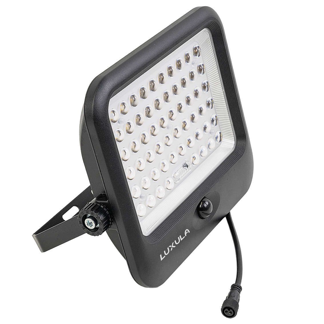 Solarstrahler, LED-Fluter, Solar mit Akku, PIR, 20W, 4800lm, 3CCT, IP65, schwarz.