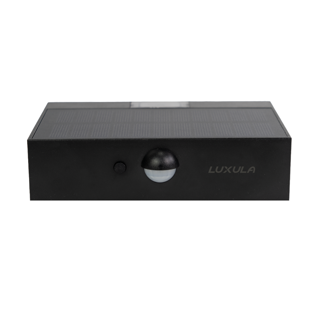 Solar LED Wandleuchte Up/Down, PIR-Sensor, IP65, warmweiß (3000 K), mit Akku