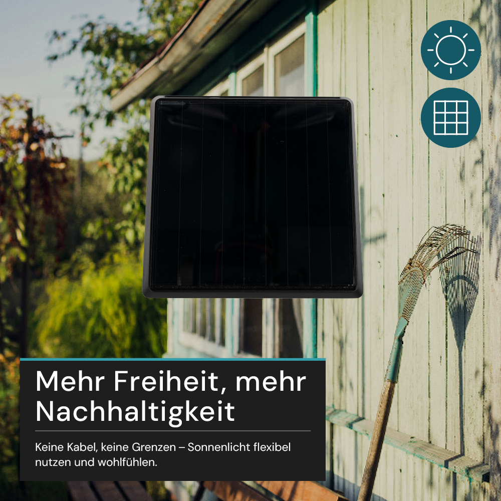 Solar LED Wandleuchte Außen, Up/Down, 2-flammig, 3 Lichtfarben einstellbar (CCT), IP54-wasserdicht, mit Akku, lange Leuchtdauer, Gartenleuchte