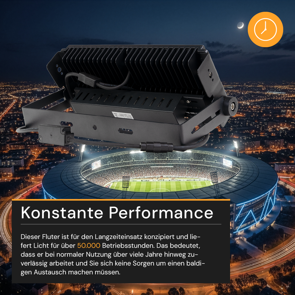 LED Stadion Fluter, 200 W, 26000 lm, 5000 K, IP65