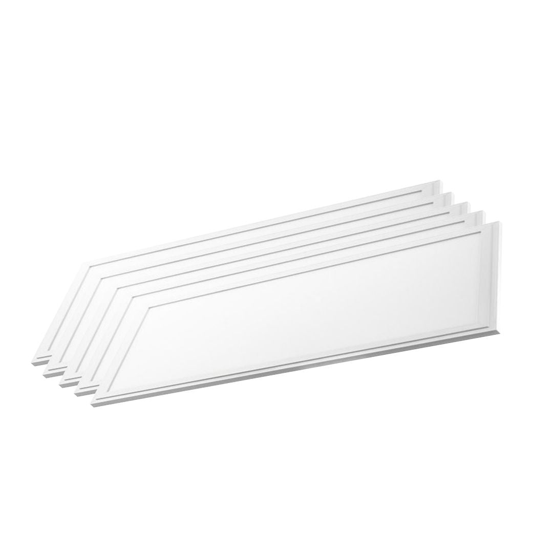 5er Pack LED CCT Panel mit Fernbedienung, 120x30 cm, 36 W, 3600 lm.