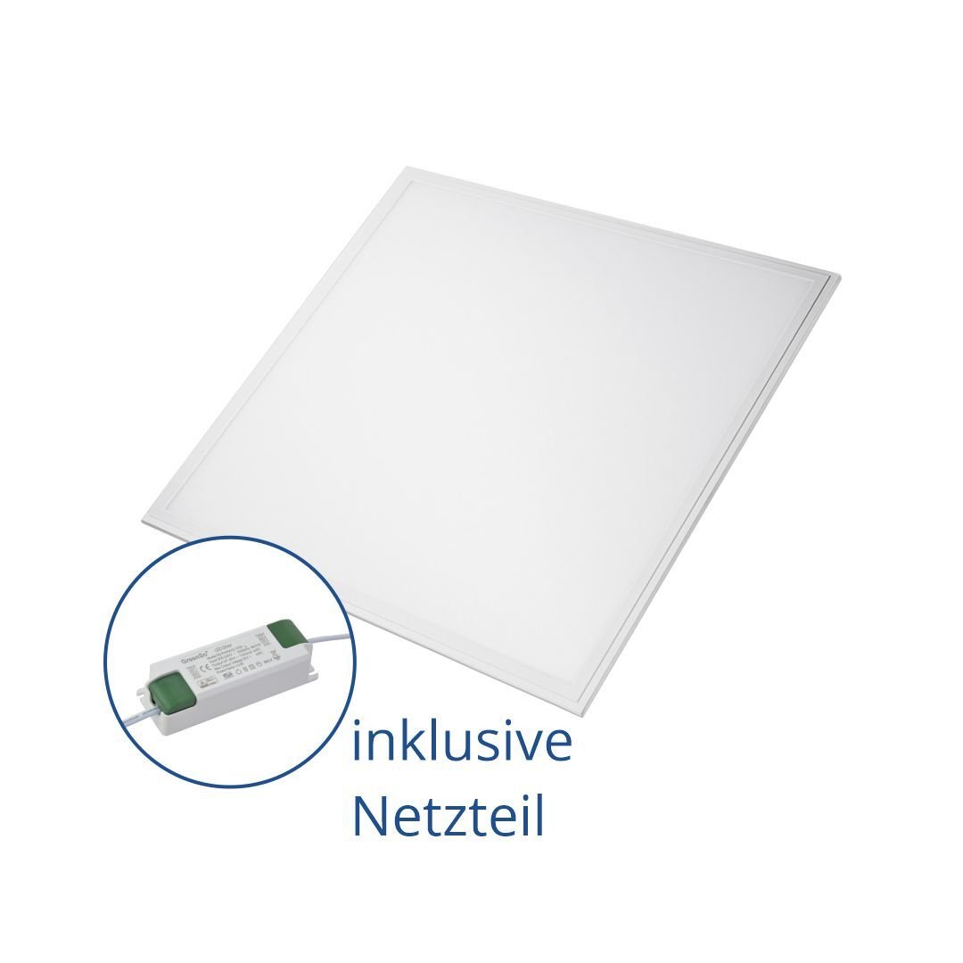 6er Pack LED-Panels, 60x60 cm, 36W, 3600lm, 4000K Neutralweiß.