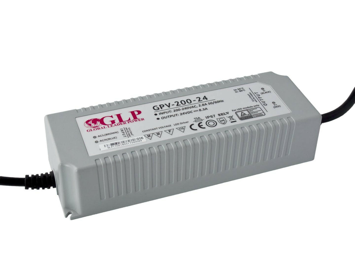GPV-200: LED-Netzteil, 200 W Serie, IP67, 12 V DC, 16 A.