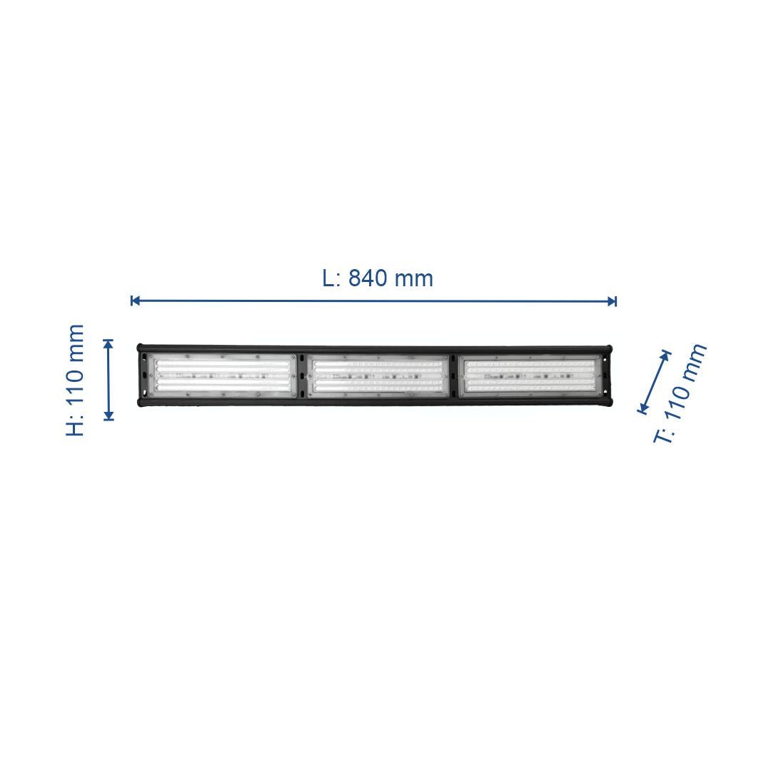 HighBay, linear, 150 W, 18000 lm, Hallenleuchte, IP65, 5000 K.