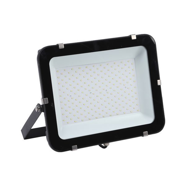 LED-Fluter, 150 W, 15000 lm, slim, schwarz, IP65, 6000 K (kaltweiß).