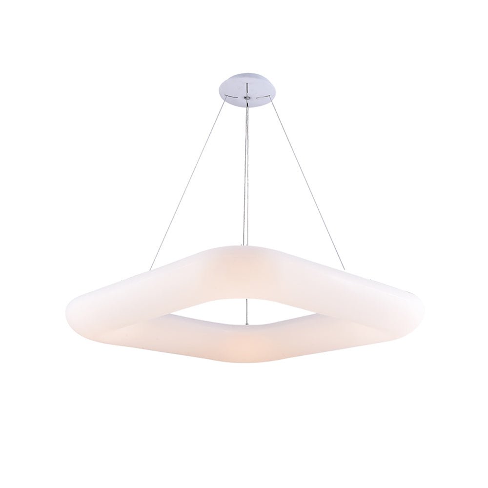 LED Hängeleuchte, Pendelleuchte, Deckenleuchte, 50W, 3500 lm, 3000K, 600x600mm, quadratisch, sandwe.