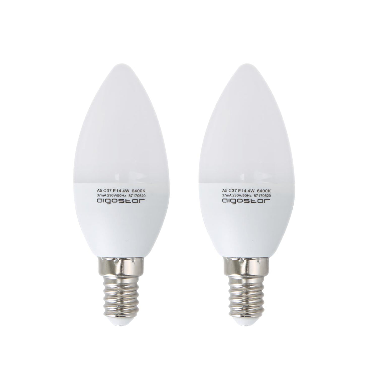 LED Leuchtmittel, E14, 4 W, 340 lm, 6500 K, 2 Stk..