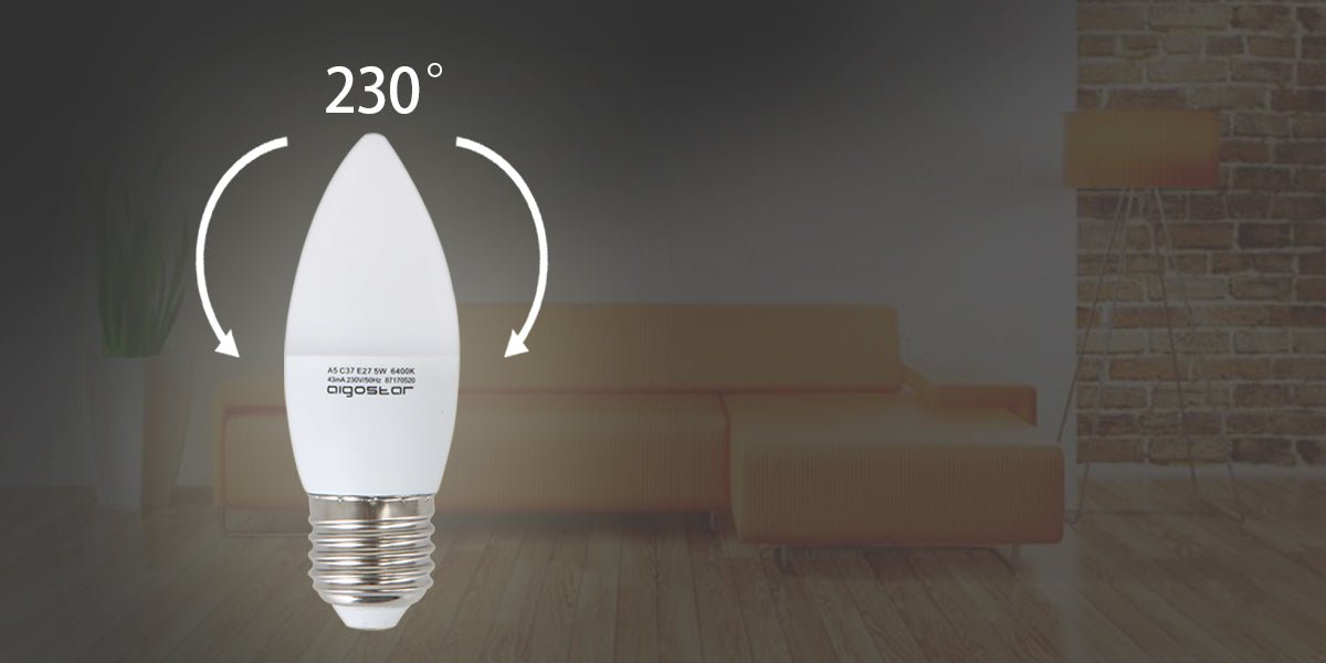 LED Leuchtmittel, E14, 6 W, 510 lm, 3000 K, 2 Stk..