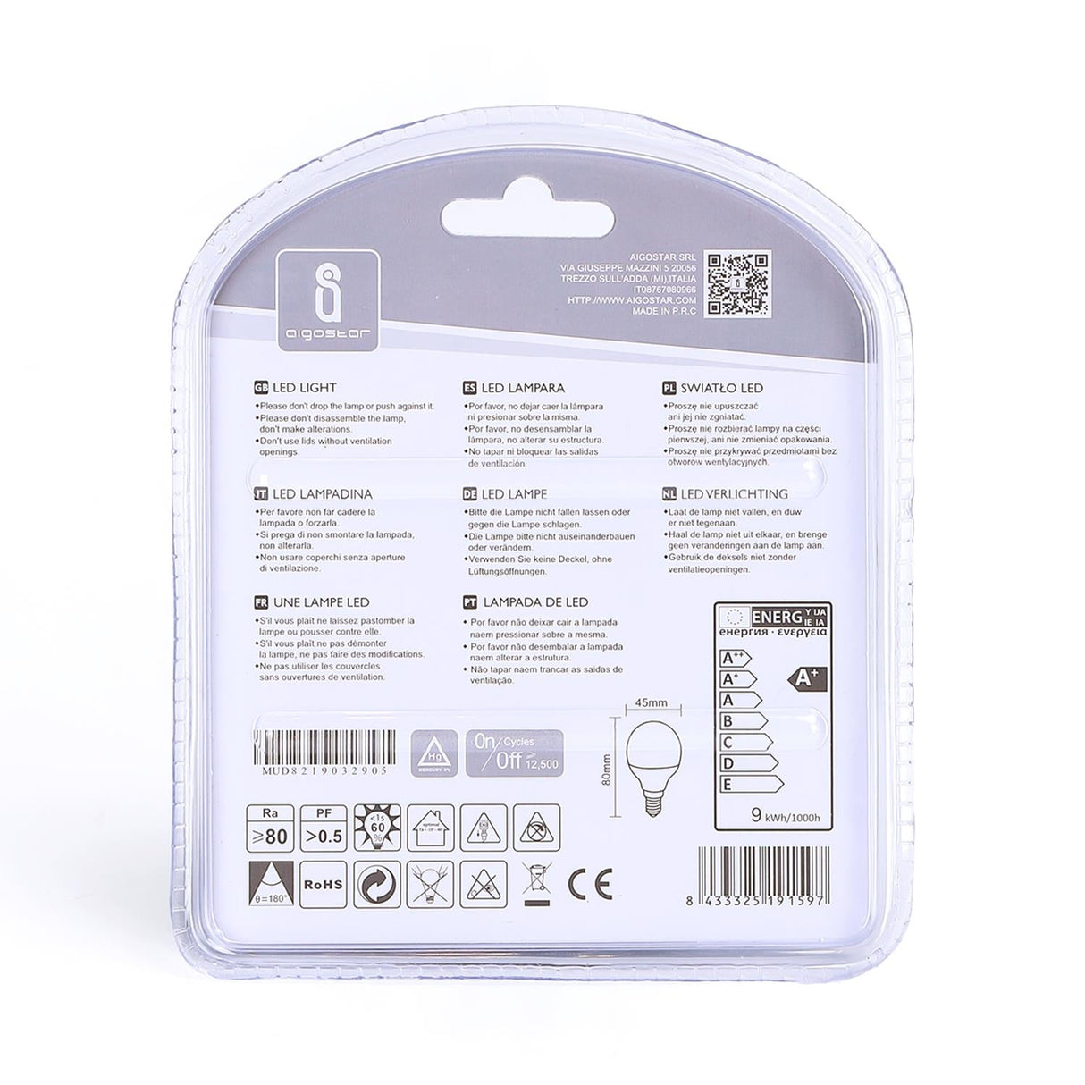 LED Leuchtmittel, E14, 9 W, 840 lm, 6400 K, 2 Stk. | lichttechnik24line.com.